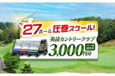 美岳カントリークラブ ゴルフ場 利用券 3,000円分 / ふるさと納税 ゴルフ 岐阜 ゴルフ プレー / 御嵩町 / 美岳カントリークラブ [AVAM001]