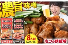 岐阜県産豚もつの鉄板焼き「元祖みたけとんちゃん」2種セット（8人前）/ モツ もつ 白もつ ホルモン / 御嵩町 / 藤よし [AVAA043]