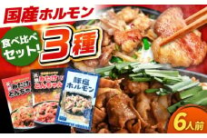 「元祖みたけとんちゃん」 3種セット（6人前）/ モツ もつ 白モツ ホルモン / 御嵩町 / 藤よし [AVAA056]
