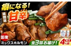 【3回定期便】 「元祖みたけとんちゃん」 昔ながらのミックスホルモン 2袋 / モツ もつ レバー ホルモン / 御嵩町 / 藤よし [AVAA082]