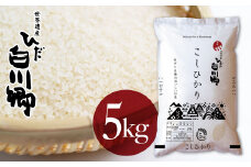 白川郷こしひかり 5kg 白川村産 コシヒカリ 5キロ 常温 こめ コメ 新生活 応援 こだわりの お米 精米 ごはん ご飯 岐阜県 飛騨 高山米穀 12000円[S160]