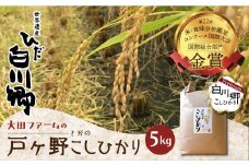先行予約 令和7年産 白川郷 戸ヶ野のこしひかりプレミアム 5kg お米 大田ファーム [S436]
