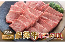 飛騨牛 A5等級 焼肉用 霜降り肉 700g 大判 訳あり 焼き肉 BBQ 肉 牛肉 お肉 和牛 冷凍 霜降り 匠家 25000円 [S427]