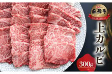 飛騨牛 上カルビ 焼肉用 300g [S566]