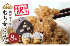 訳あり 白川村産 寝かせ玄米もち麦ごはん 8個[S739]
