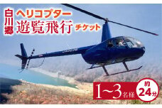 白川郷 ヘリコプター 遊覧飛行 チケット チャーター（特別コース） 1～3名様分 334000円 [S810]