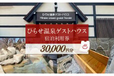 ひらせ温泉ゲストハウス 宿泊利用券 3万円分 宿泊券 旅行券 クーポン チケット 旅行 宿泊 温泉 白川村 世界遺産 観光 岐阜県 観光地 アニメ ひぐらし 聖地巡礼 30000円分 観光地応援 100000円 10万円 [S905]