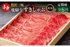 定期便 全6回 飛騨牛モモ（カタ）赤身すき焼き・しゃぶしゃぶ用 400g(2か月に1回）| 和牛 国産 すきやき しゃぶしゃぶ だるまミート 96000円 [S928] 