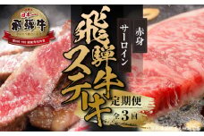 《定期便》全3回 飛騨牛 ステーキ　[飛騨高山ミート] | 冷凍真空パック 肉 お肉 黒毛和牛 和牛 人気 おすすめ 牛肉 [MZ107]