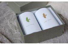【嘉永元年創業】静岡県産一番茶使用　煎茶・焙じ茶本格ティーバッグ2缶セット◆