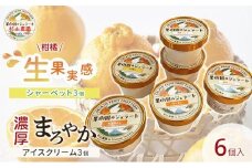 果樹園のジェラート 柑橘食べ比べ6個セット 100ml×6個 冷凍 ギフト アイスクリーム シャーベット□