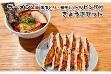 ラーメンABE’ｓ ラーメン２種 (まるどり・煮干し) トッピング付 ぎょうざセット 有名店 冷凍 詰め合わせ 食べ比べ  アベズ 【配送不可：離島】■