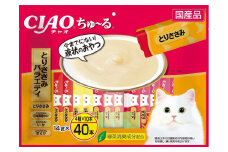 猫用おやつ　いなば CIAO チャオ ちゅ～る・とりささみバラエティ320本 （14ｇ40ｘ8袋）セット（ キャットフード  ペットフード   ）静岡市