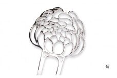 【地元職人の逸品】【ギフトにもおすすめ】ステンレス製かんざし「菊」