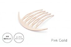 【女性のアイデア×職人技】ステンレス製かんざし「Arcliner comb/PinkGold」