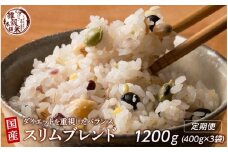 【3ヶ月定期便】ダイエット重視スリムブレンド (400g×1袋)【合計1200g 全3袋】