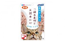 プラスラブ 素材キッチン 二種の素材と天然水だけ かつお・しらす 猫用 40g×96(ケース）◆