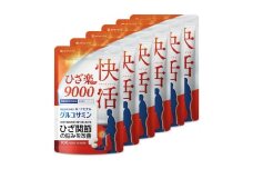 グルコサミンサプリ 快活ひざ楽ティブ ひざ関節の悩みを改善する 機能性表示食品 コンドロイチン 6袋（6ヶ月分）