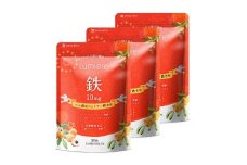 鉄分 サプリ ルミエル 鉄 10mg フェリチン鉄 ヘム鉄 葉酸 栄養機能食品 3袋（3ヶ月分）