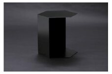 【板金屋がつくる】メタルインテリア シェルフ Honeycomb/Black 前面開放型
