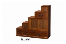 階段タンス　右上がり 【配送不可：沖縄・離島】