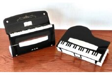 【音楽の都　浜松】ピアノデザインのBOXティッシュカバー2点セット [№5786-1432]