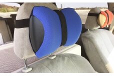 車・旅行用負担軽減枕 首をやさしく包み込む 浜松産ネックピロー「ネックラック」ブルー×ネイビー [№5786-8012]1964
