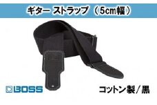 【BOSS純正】布製ギターストラップ/5cm幅/黒/BSC-20-BLK [№5786-2059]