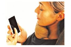 ネックラック「スマホ用」アゴ枕　エンジ [№5786-8075]2394