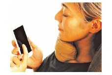 ネックラック「スマホ用」アゴ枕　ベージュ [№5786-8076]2394