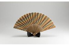 緑守扇 遠州綿紬 扇子(黄葉) [№5786-2492]