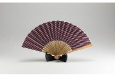 緑守扇 遠州綿紬 扇子(秋桜) [№5786-2495]