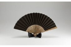 緑守扇 遠州綿紬 扇子(伝茶) [№5786-2499]