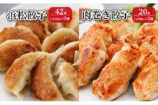 浜松餃子 42個（1箱21個×2箱）・肉巻き 餃子 20個（1箱10個×2箱） 【配送不可：離島】 餃子 食べ比べ ぎょうざ 惣菜 冷凍 浜松 [№5786-2718]