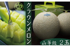 クラウンメロン　山　２玉入【配送不可：離島】 [№5786-2738]