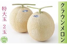 クラウンメロン　特大玉　2玉【配送不可：離島】 [№5786-2961]