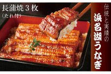 浜名湖うなぎ長蒲焼　3枚入【配送不可：離島】 [№5786-3422]