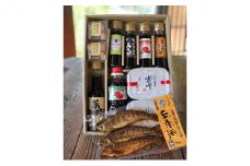 明治屋醤油（醤油4種・ソース2種・味噌２種＋クッキー2コ・山女魚甘露煮１コ）【配送不可：離島】 [№5786-3688]
