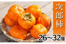 【2025年11月中旬より順次発送】【秋の味覚】幻の柿 次郎柿！木成り完熟の逸品26～32個入り（7kg） 果物 フルーツ かき 冬の味覚 産地直送 静岡県産 浜松市産 [№5786-3966]