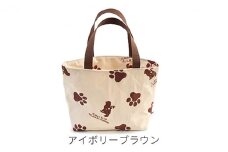 ラリーズカンパニーのハンドメイド　防水トートバッグ（アイボリーブラウン） [№5786-4079]