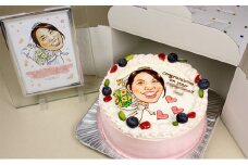 似顔絵ケーキ5号サイズ（人物1人）引換券 [№5786-4122]