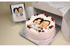 似顔絵ケーキ6号サイズ（人物2人）引換券 [№5786-4124]