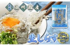 【数量限定】浜松生しらす（冷凍）100g×10パック [№5786-4633]