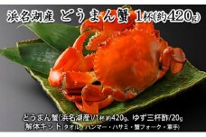 浜名湖産 どうまん蟹 1杯（約420g）【配送不可：離島】 [№5786-4621]