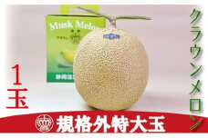 クラウンメロン　規格外特大玉　1玉入【配送不可：離島】 [№5786-4673]