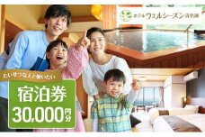 宿泊券 浜名湖 舘山寺温泉 ホテルウェルシーズン浜名湖 30000円 宿泊チケット 宿泊補助券 旅行券 宿泊 旅行 日帰り チケット リゾートホテル ホテルウェルシーズン 温泉 バイキング レストラン サウナ 静岡 静岡県 浜松市 [№5786-5111]