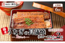 国産うなぎ 定期便 6ヶ月 うなぎ 食べ切りサイズ 2尾 セット ITI優秀味覚賞受賞  蒲焼 国産 ウナギ 鰻 うなぎの蒲焼 詰め合わせ 国産うなぎ蒲焼 魚 和食 惣菜 真空パック 静岡 静岡県 浜松市 6回 定期 【配送不可：離島】 [№5786-5786]