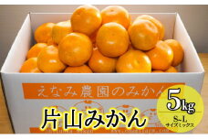 えなみ農園の片山みかん　5kg（S～Lサイズミックス） [№5786-5968]