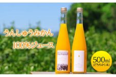 【2024年10月下旬より順次発送】みかんジュース ストレート 静岡県浜松市うんしゅうみかん100％ジュース 500ml 温州みかん 【浜松市】 [№5360-0073]