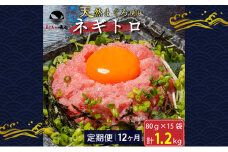 【定期便12回】ネギトロ 80g×15袋 計1.2kg 天然まぐろ使用 浜松市 静岡 [№5360-0256]